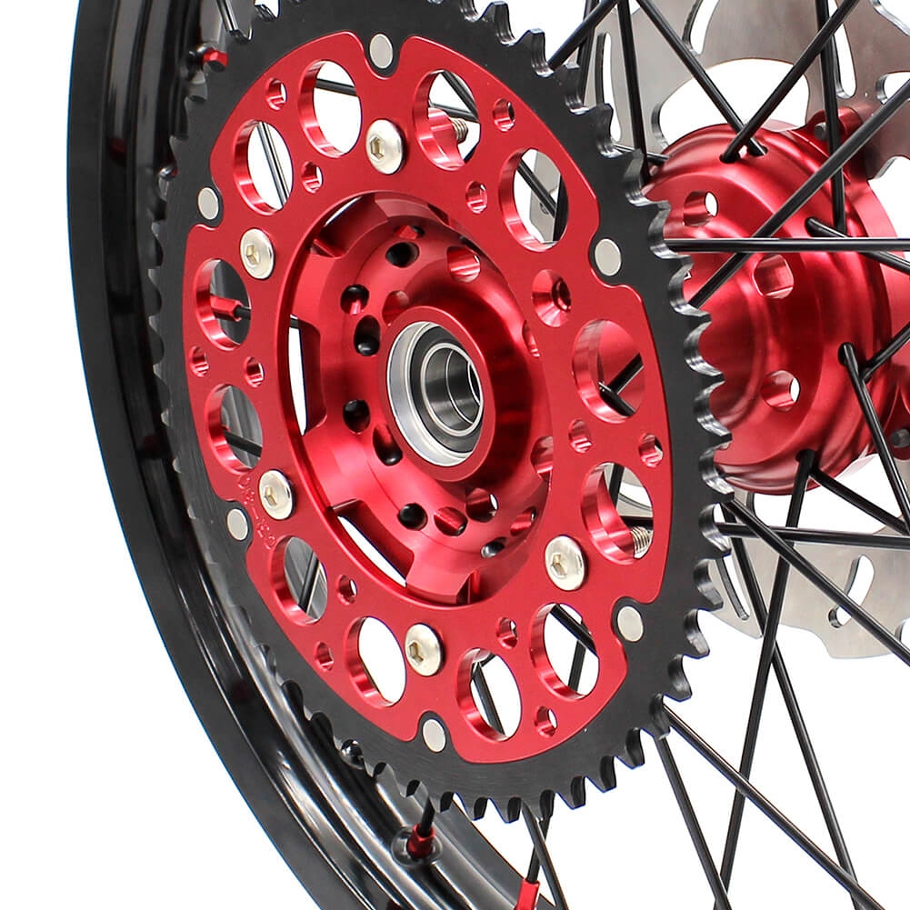 KKE 21&18 21&19 Wheels for HONDA CR125R 1998-2001 CR250R 1997-2001 Red&Black