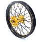 KKE 21 & 19 MX Wheels Rims for SUZUKI RMZ250 2007 RMZ450 2005-2022 Black Spokes