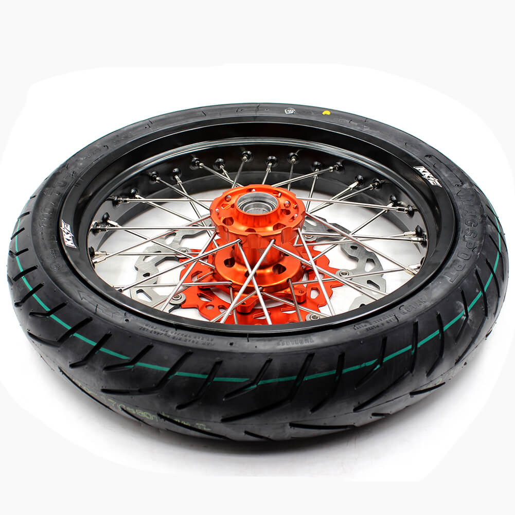 KKE 3.5*17inch & 4.25*17inch CUSH Drive Supermoto Rims Tires For KTM SX SX-F XC XC-F EXC EXC-F XCW 2003-2024