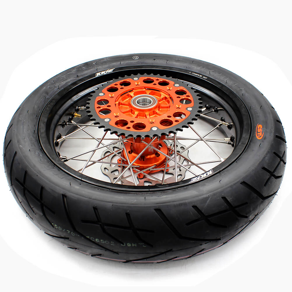 KKE 3.5*17inch & 4.25*17inch CUSH Drive Supermoto Rims Tires For KTM SX SX-F XC XC-F EXC EXC-F XCW 2003-2024