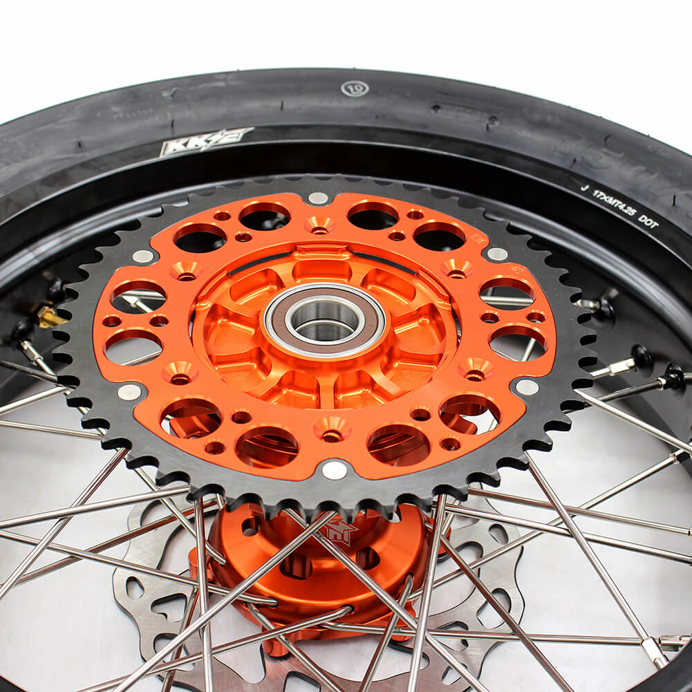 KKE 3.5*17inch & 4.25*17inch CUSH Drive Supermoto Rims Tires For KTM SX SX-F XC XC-F EXC EXC-F XCW 2003-2024