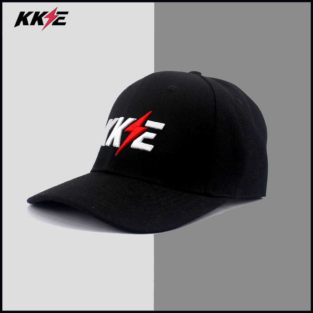 KKE Peaked Hat with KKE logo Black & White