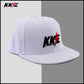 KKE Peaked Hat with KKE logo Black & White