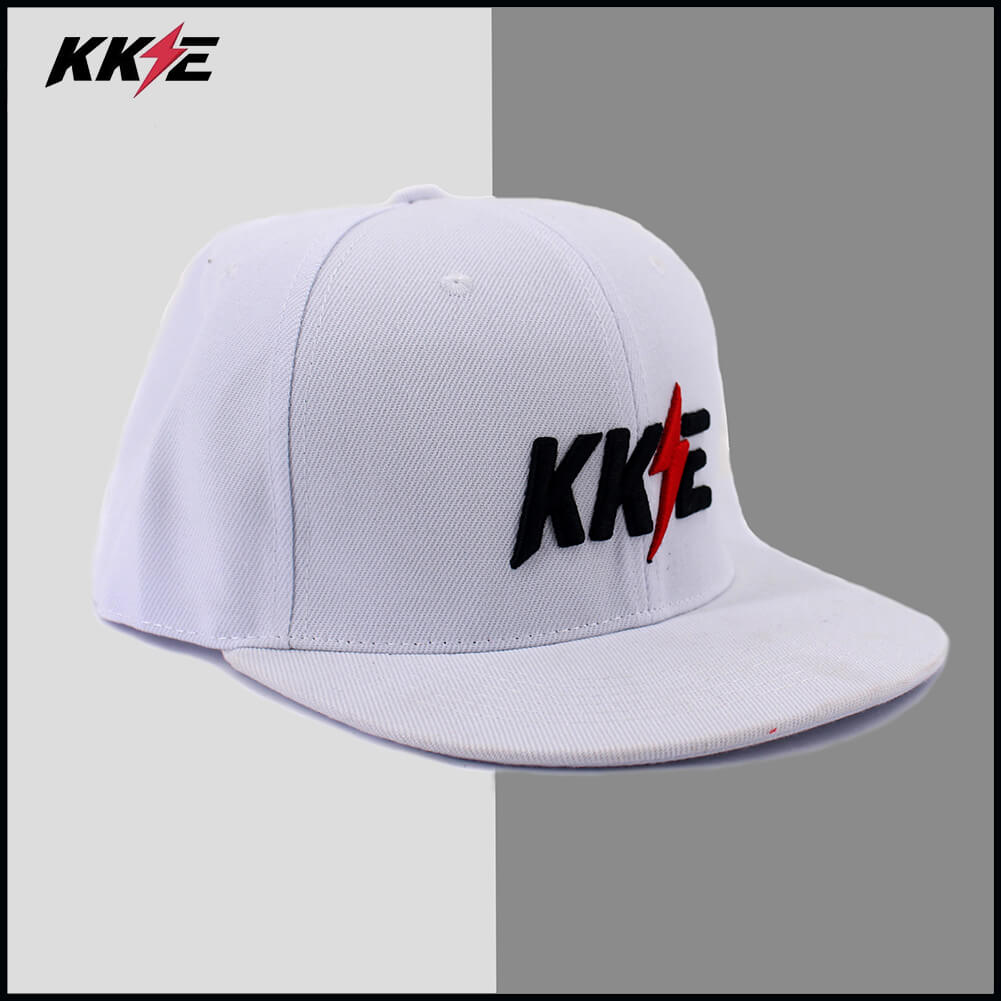 KKE Peaked Hat with KKE logo Black & White