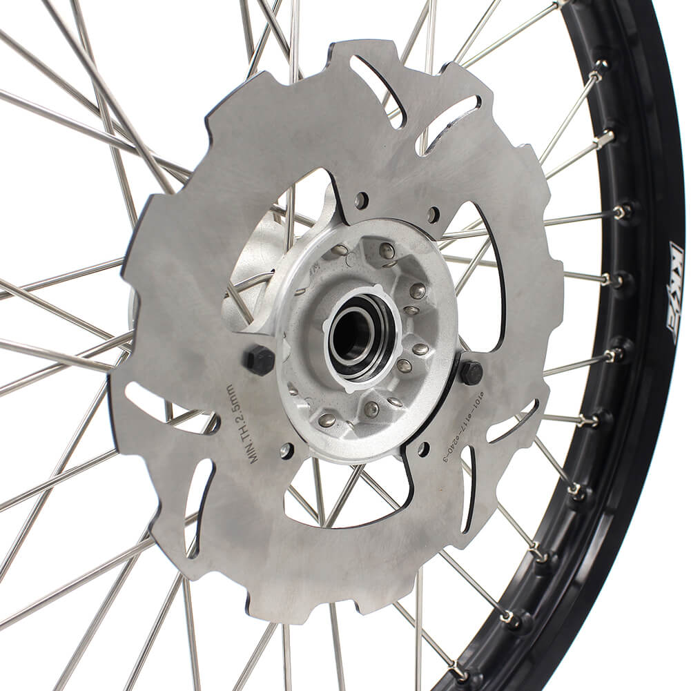 KKE 21" 19" MX Casting Alloy Wheels For HONDA CRF250R CRF450R CR125R CR250R 2002-2013 Silver&Black