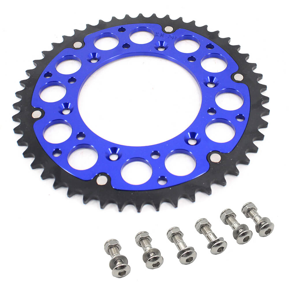 KKE Rear Billet Aluminum 44T/ 50T 51T Blue Sprocket For KTM Husqvarna Husaberg