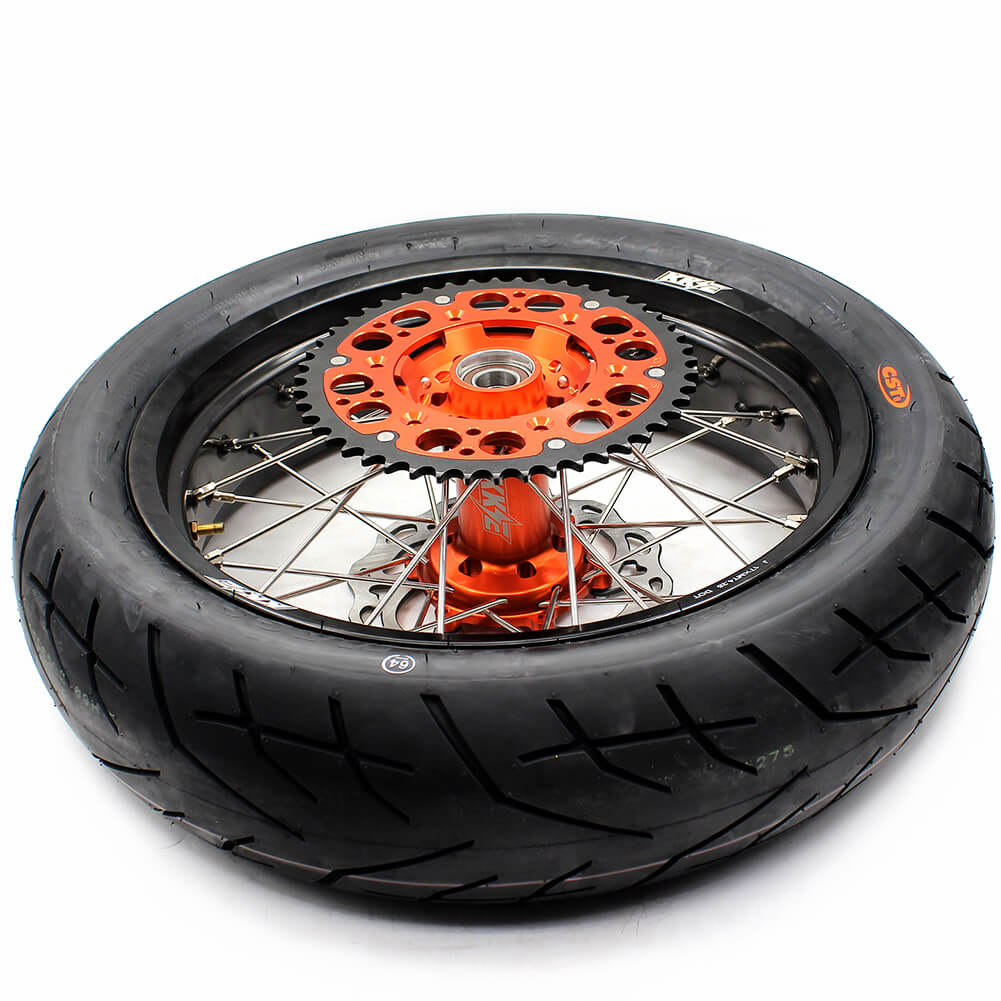 KKE Front 3.5*17" & Rear 4.25*17" Supermoto Tires Wheels Rims For KTM SX SX-F XC XC-F EXC EXC-W EXC-F 2003-2023