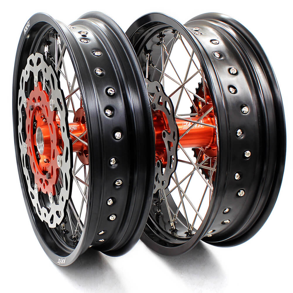 KKE 3.5/4.25*17inch Supermoto Wheels For KTM SX XCW SXF EXC EXCF XCF 2003-2023
