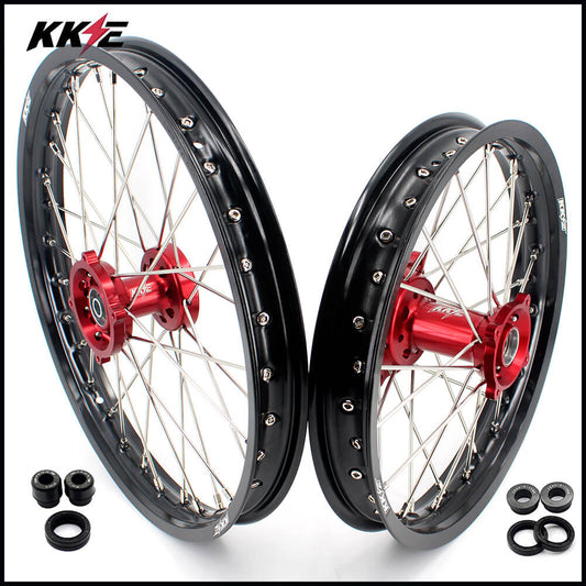 KKE 17/14 Kid's Wheels Rims for HONDA CRF150R CRF150RB 2007-2024 Mini Bike Red