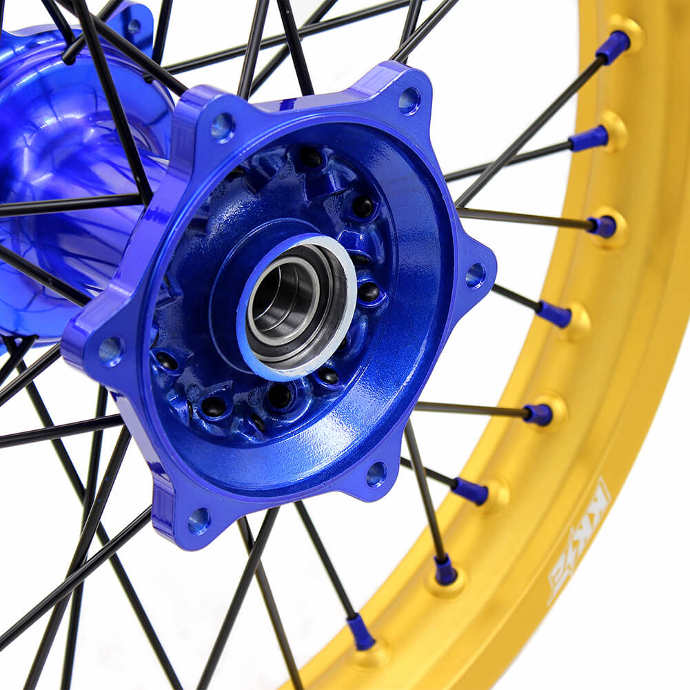 KKE Cast 21 & 19 Wheels Fit For Yamaha YZ250F YZ450F 2016-2020 Gold Rim