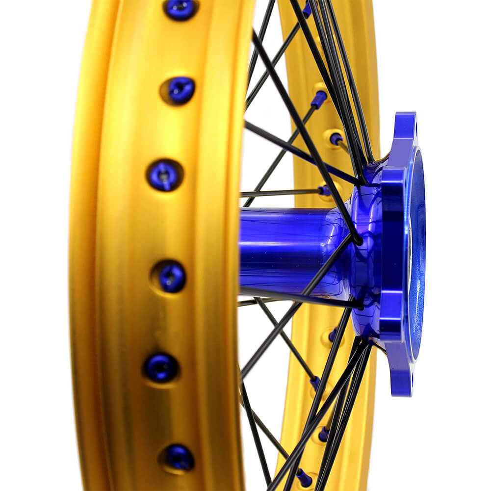 KKE Cast 21 & 19 Wheels Fit For Yamaha YZ250F YZ450F 2016-2020 Gold Rim
