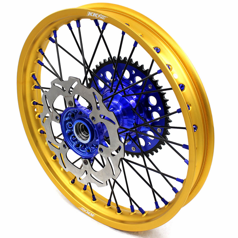 KKE Cast 21 & 19 Wheels Fit For Yamaha YZ250F YZ450F 2016-2020 Gold Rim