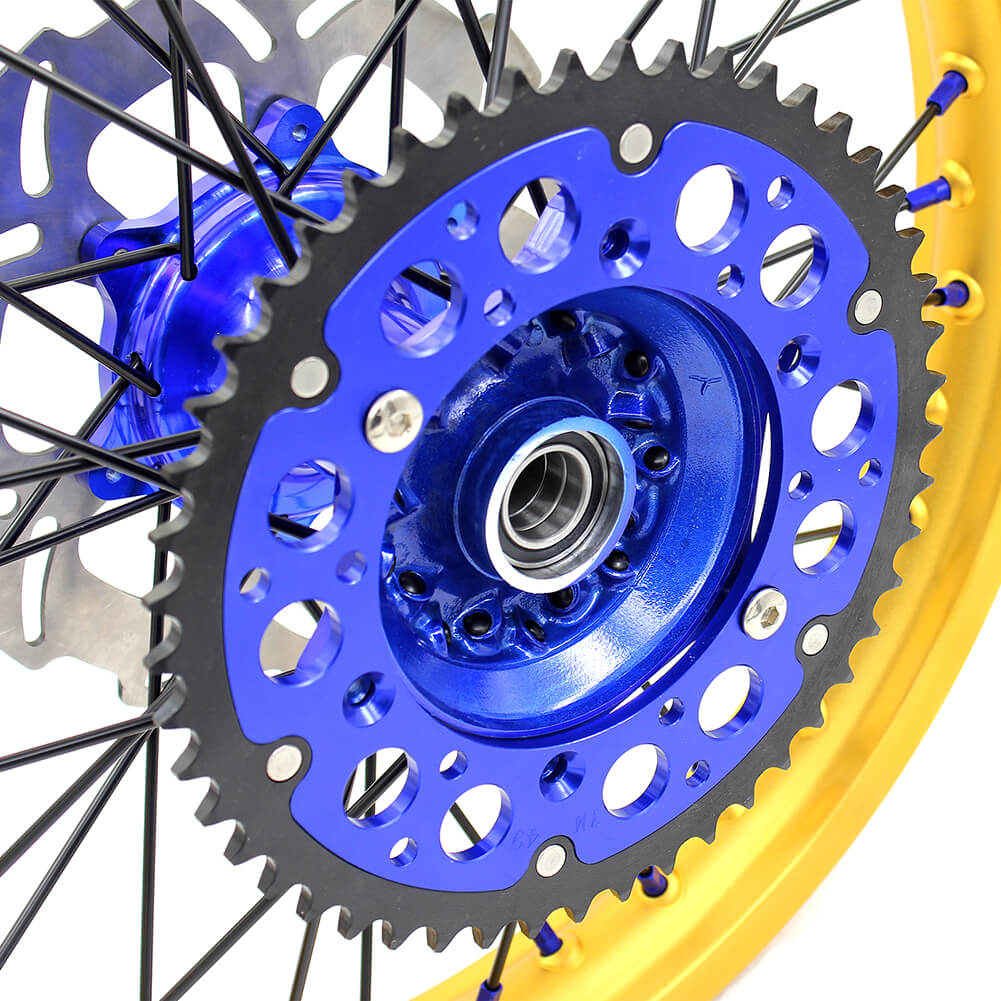 KKE Cast 21 & 19 Wheels Fit For Yamaha YZ250F YZ450F 2016-2020 Gold Rim