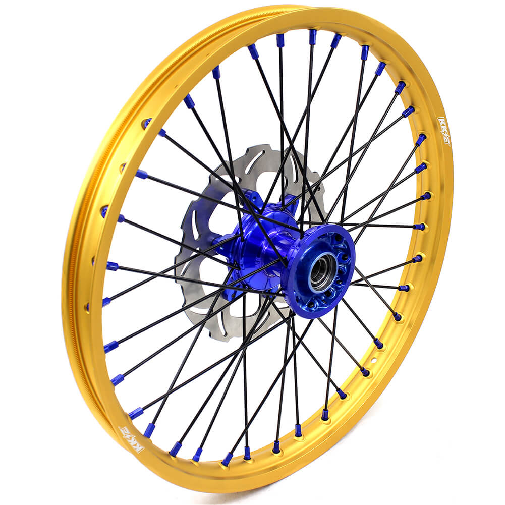 KKE Cast 21 & 19 Wheels Fit For Yamaha YZ250F YZ450F 2016-2020 Gold Rim