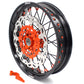 KKE 3.5 & 5.0 Supermoto Wheels for KTM SX SX-F XC XC-F EXC 2003-2022 Orange Black