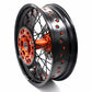 KKE 3.5 & 5.0 Supermoto Wheels for KTM SX SX-F XC XC-F EXC 2003-2022 Orange Black