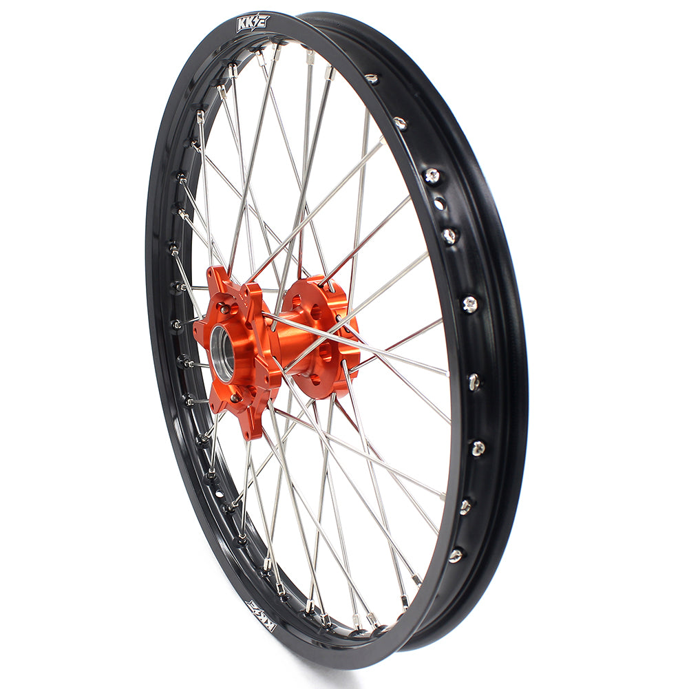 KKE 21 In. Front Wheel Rim for KTM SX SXF XCW XCF XC EXC EXCF EXCW 125-530 2003-2019 Orange - KKE Racing