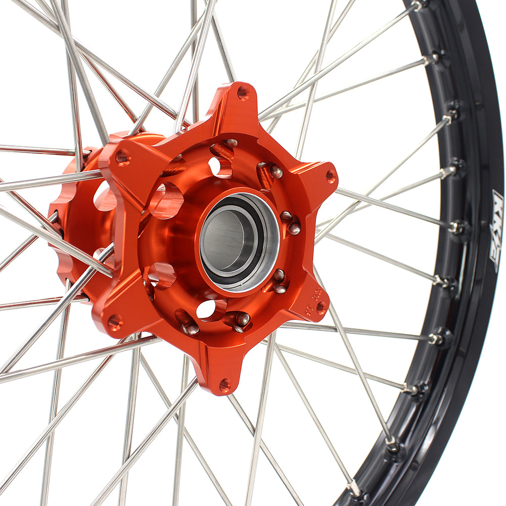 KKE 21 In. Front Wheel Rim for KTM SX SXF XCW XCF XC EXC EXCF EXCW 125-530 2003-2019 Orange - KKE Racing