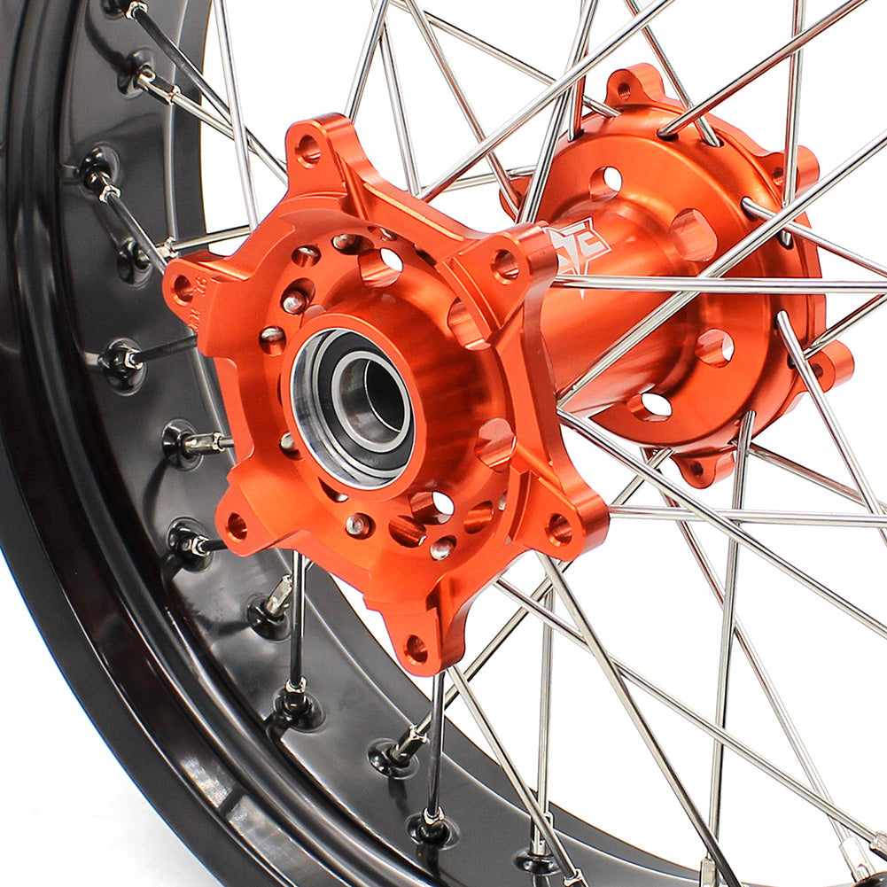 KKE 3.5*16.5" / 5.0*17" Supermoto Wheels for KTM SX SX-F EXC EXC-F XCF 125-530CC 2003-2024