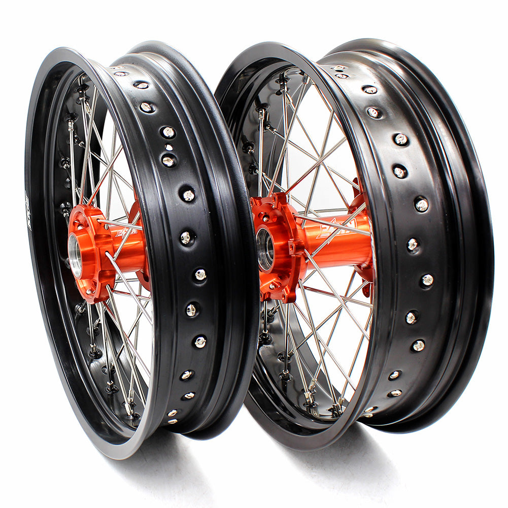 KKE 3.5*16.5" / 5.0*17" Supermoto Wheels for KTM SX SX-F EXC EXC-F XCF 125-530CC 2003-2024