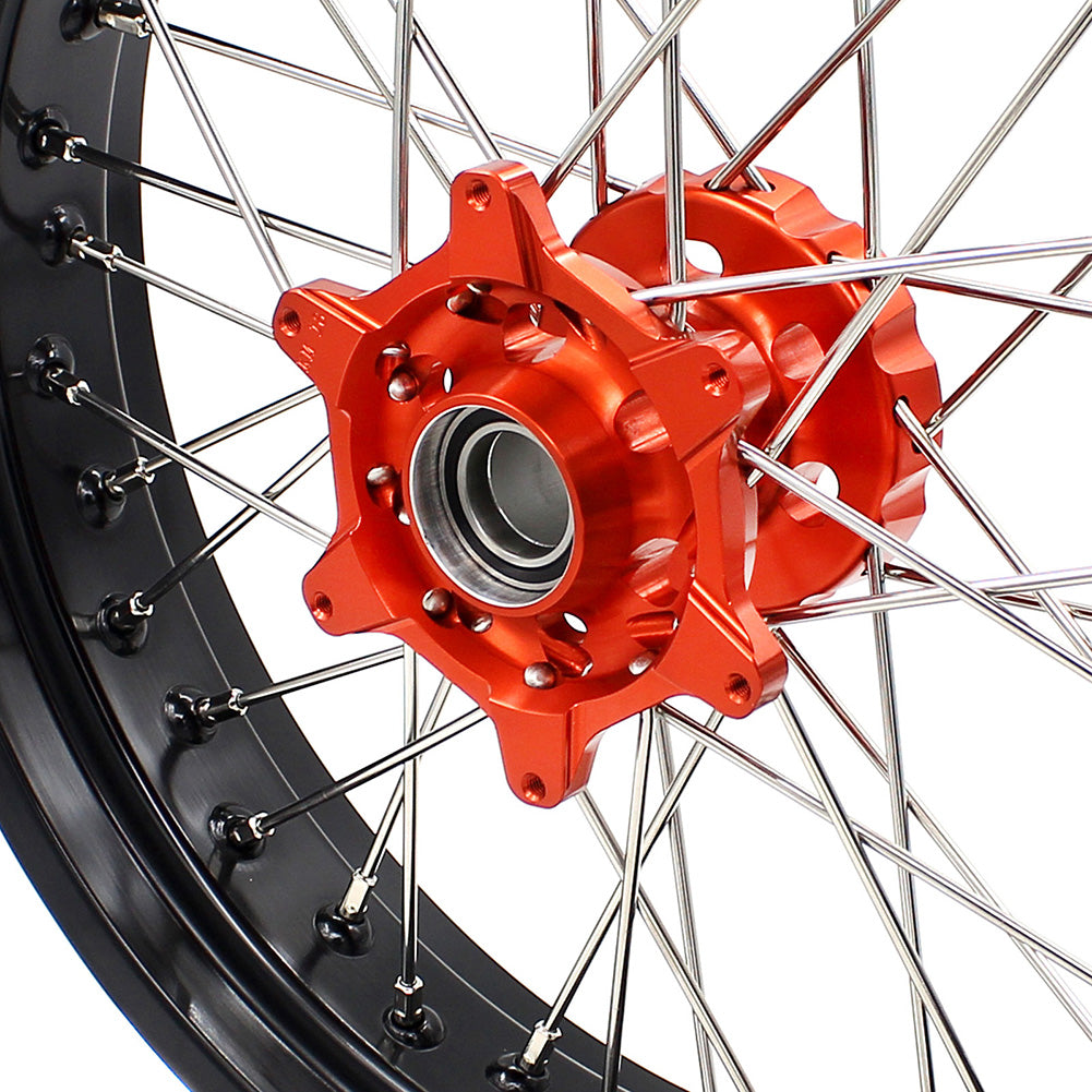 KKE 3.5*16.5" / 5.0*17" Supermoto Wheels for KTM SX SX-F EXC EXC-F XCF 125-530CC 2003-2024
