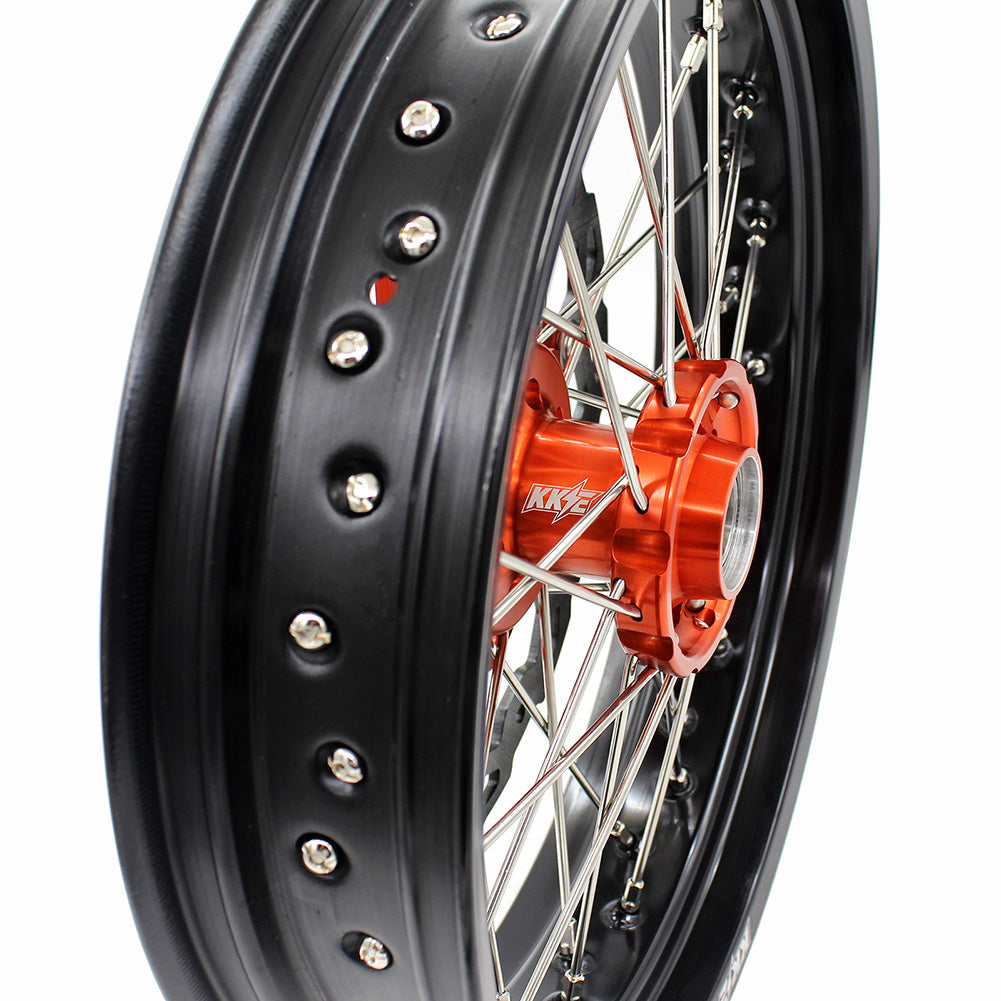 KKE 3.5*16.5" / 5.0*17" Supermoto Wheels for KTM SX SX-F EXC EXC-F XCF 125-530CC 2003-2024