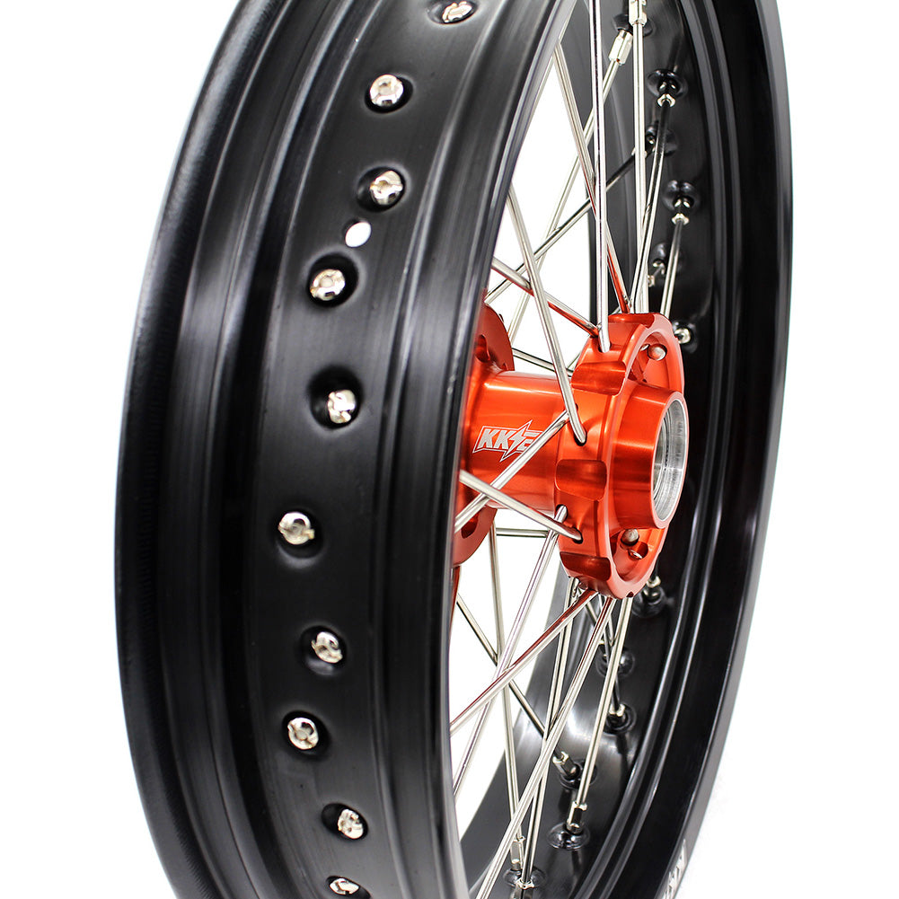 KKE 3.5*16.5" / 5.0*17" Supermoto Wheels for KTM SX SX-F EXC EXC-F XCF 125-530CC 2003-2024