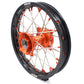 KKE 17"*1.4/14"*1.6 Small Kid's Wheels Rims Set For KTM SX 85 2021-2023 Orange Nipples