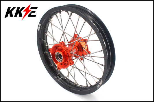 KKE Rear 1.85*16" Wheels Rims Set for KTM SX 85 2021-2023 Orange&Black