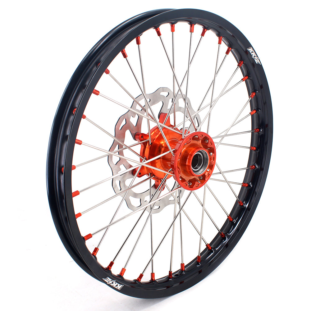 KKE 21 & 19 Cast Wheels for KTM SX SX-F XC XC-F 125-530 2003-2022 Orange Ship from HI