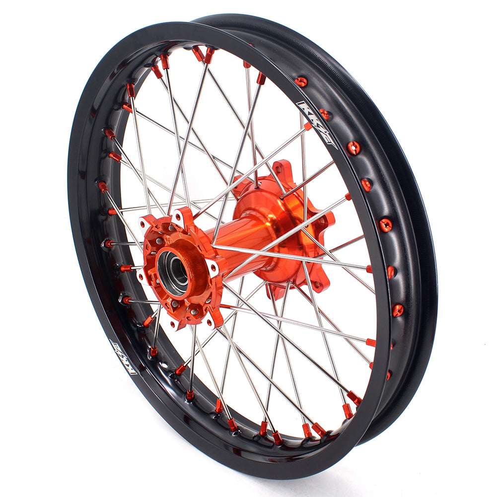 KKE 21 & 19 Cast Wheels for KTM SX SX-F XC XC-F 125-530 2003-2022 Orange Ship from HI