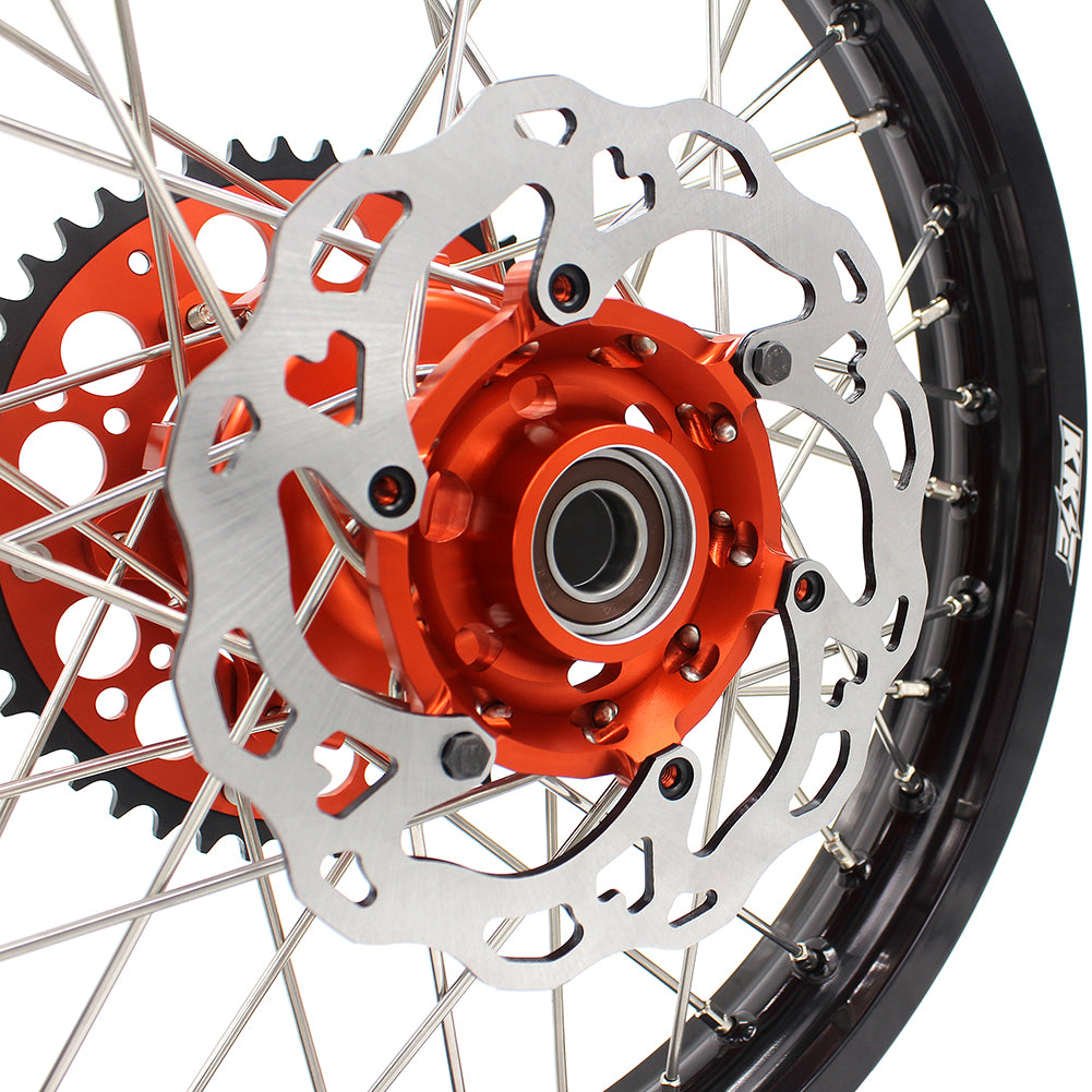 KKE 2.15*18 REAR CUSH DRIVE WHEEL RIM FOR KTM EXC EXCF 125 150 200 250 300 350 450 500 03-19 ORANGE - KKE Racing