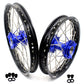 KKE 17"*1.4/14"*1.6 Spoked Kid's Big Wheels Rims Fit KTM SX 85 2003-2020 Husqvarna TC 85 2014-2020 Blue Hub