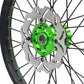 KKE 21/19 MX Spoked Wheels Rims For KAWASAKI KX125 KX250 2003 2004 2005 Black Spokes