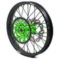 KKE 21/19 MX Spoked Wheels Rims For KAWASAKI KX125 KX250 2003 2004 2005 Black Spokes