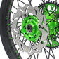 KKE 21/19 MX Spoked Wheels Rims For KAWASAKI KX125 KX250 2003 2004 2005 Black Spokes