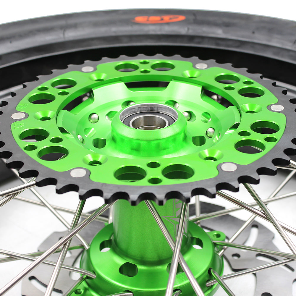 Pre-order KKE 17inch KX250F KX450F 2006-2018 For KAWASAKI Supermoto Rims CST Tires