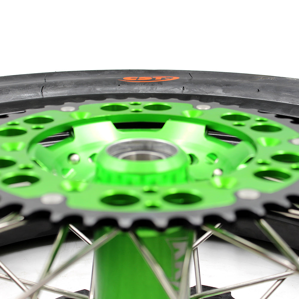Pre-order KKE 17inch KX250F KX450F 2006-2018 For KAWASAKI Supermoto Rims CST Tires