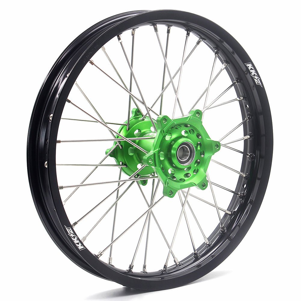 KKE 21" 18" Motorcycle Aluminum Spoke Wheels For KAWASAKI KX250F KX450F 2006-2014