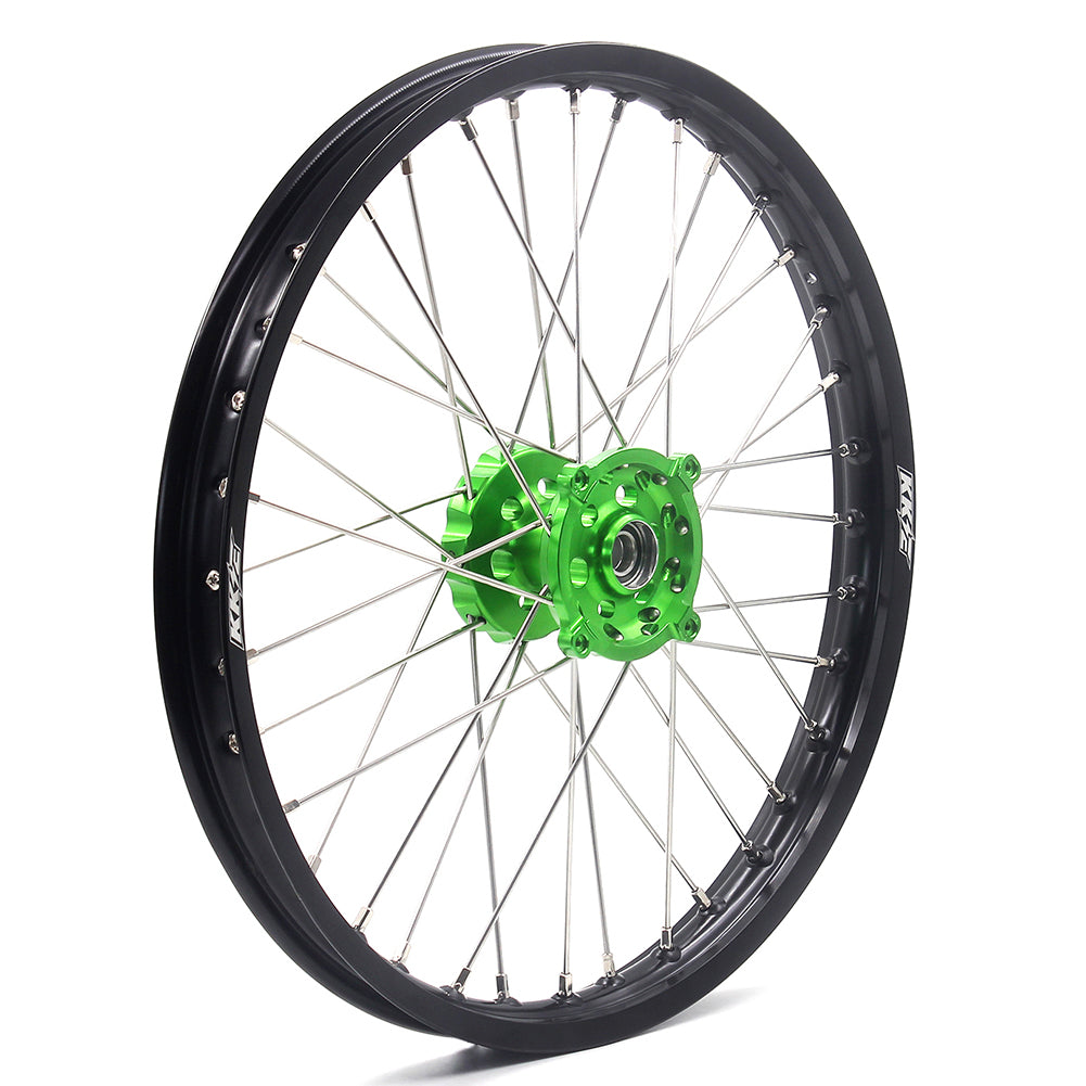 KKE 21" 18" Motorcycle Aluminum Spoke Wheels For KAWASAKI KX250F KX450F 2006-2014