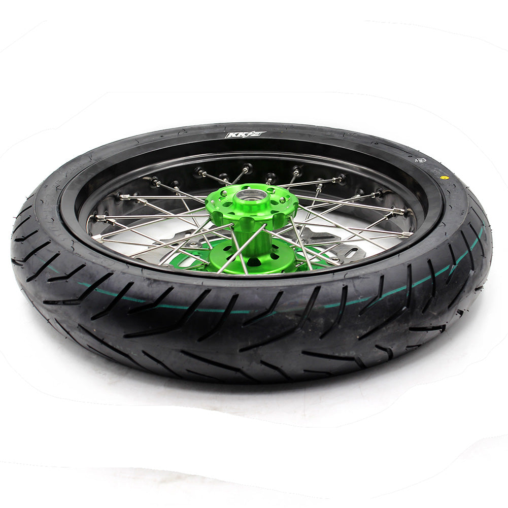 Pre-order KKE 17inch KX250F KX450F 2006-2018 For KAWASAKI Supermoto Rims CST Tires