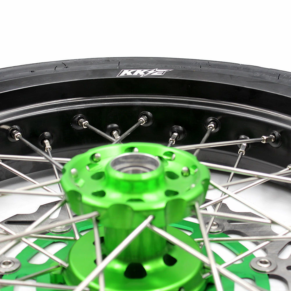 Pre-order KKE 17inch KX250F KX450F 2006-2018 For KAWASAKI Supermoto Rims CST Tires