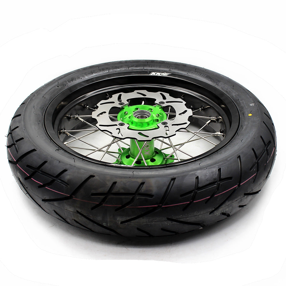Pre-order KKE 17inch KX250F KX450F 2006-2018 For KAWASAKI Supermoto Rims CST Tires