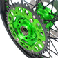 KKE 21/19 MX Rims Set for KAWASAKI KX125 KX250 KX250F KX450F Green Spoke
