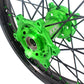 KKE 21/19 MX Rims Set for KAWASAKI KX125 KX250 KX250F KX450F Green Spoke