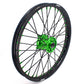 KKE 21/19 MX Rims Set for KAWASAKI KX125 KX250 KX250F KX450F Green Spoke