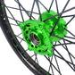 KKE 21/19 MX Rims Set for KAWASAKI KX125 KX250 KX250F KX450F Green Spoke