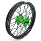 KKE 21/19 MX Rims Set for KAWASAKI KX125 KX250 KX250F KX450F Green Spoke