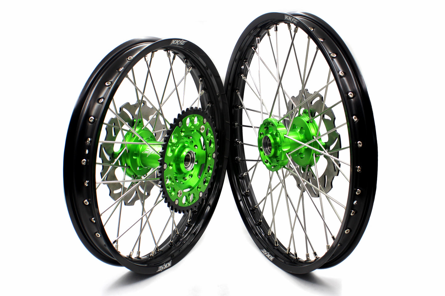 KKE 21 & 18 Enduro Dirt Wheels For KAWASAKI KX125 KX250 2003 2004 2005 Disc