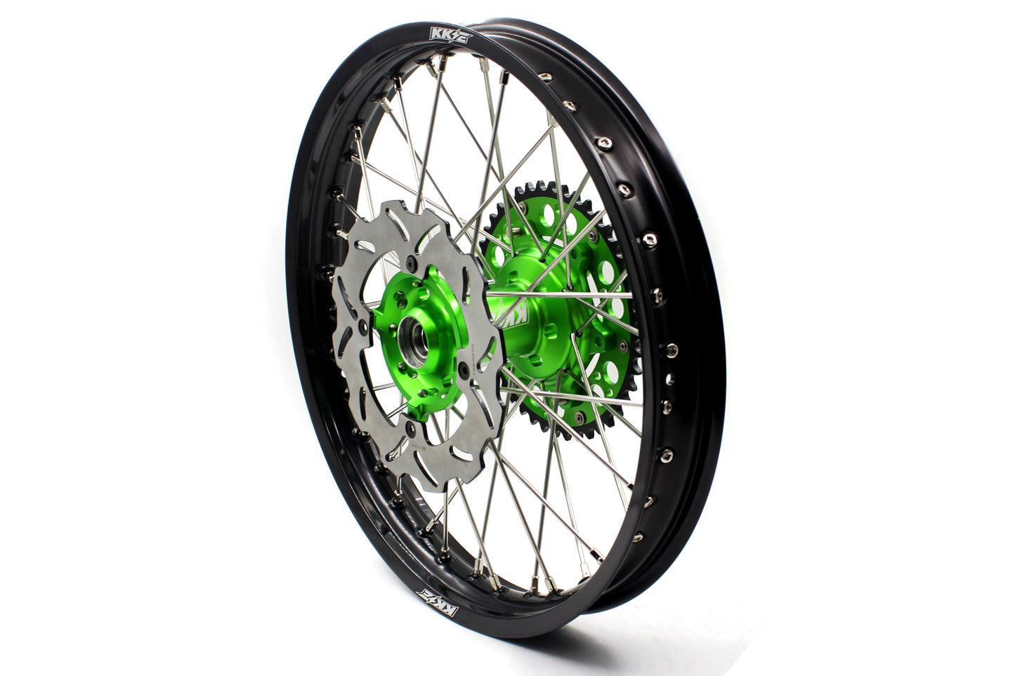 KKE 21" 18" Motorcycle Aluminum Spoke Wheels For KAWASAKI KX250F KX450F 2006-2014